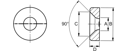 Výkres - Finální podložky 5,3x12,7x3,4, PA 6, černá, typ 1