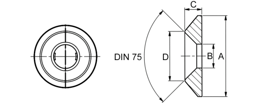 Výkres - Finální podložky 4,1x7x3, PA, černá, typ 6