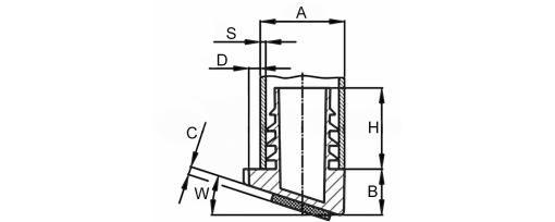 Výkres - Lamelové zátky - zešikmené, kulaté 20x1,5-2, PE, černá