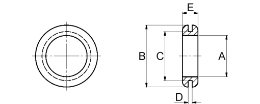 Výkres - Průchodky izolační 3,0/6,0/0,6, měkčené PVC, černá