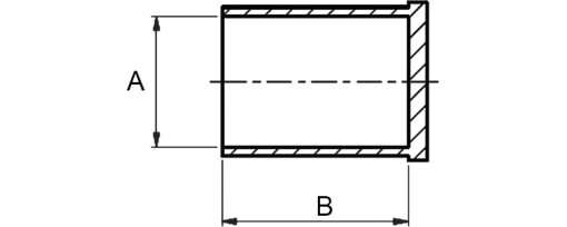 Výkres - Chráničky šroubů 4,4x12,7, PVC, černá