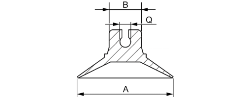 Výkres - Přísavky 30 mm, měkčené PVC, přírodní (čiré)