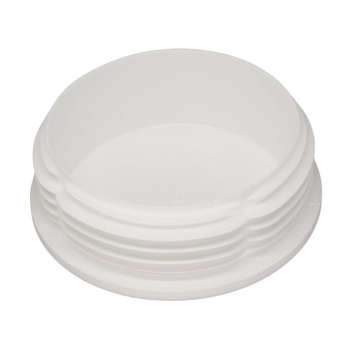 Lamelové zátky, kulaté 101,6x3,6-6, PE, bílá ~ RAL 9003