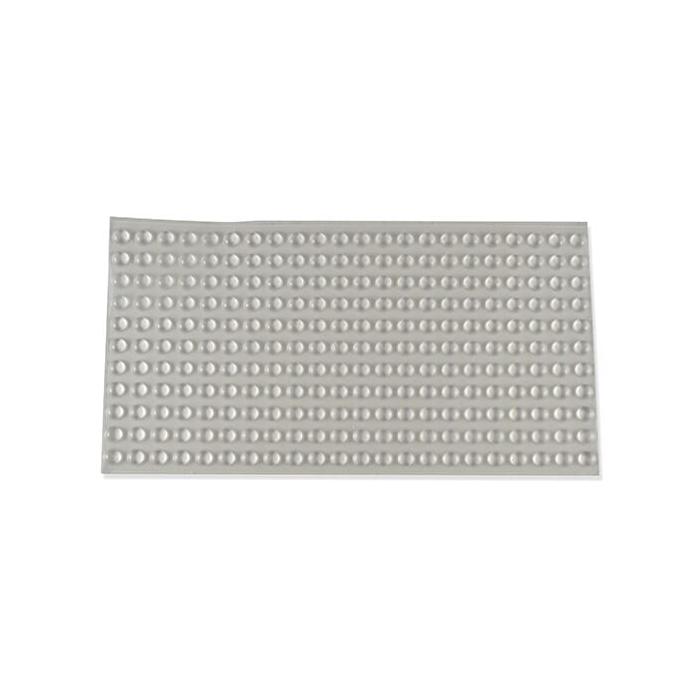 Samolepicí nožičky 10,0/3,1, měkčené PVC / polyuretan, šedá