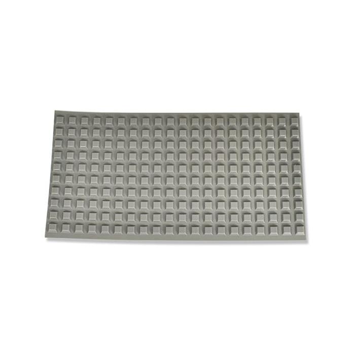 Samolepicí nožičky 10,0/2,5, měkčené PVC / polyuretan, šedá