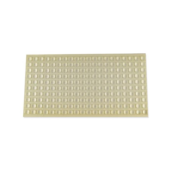 Samolepicí nožičky 10,0/2,5, měkčené PVC / polyuretan, průhledné