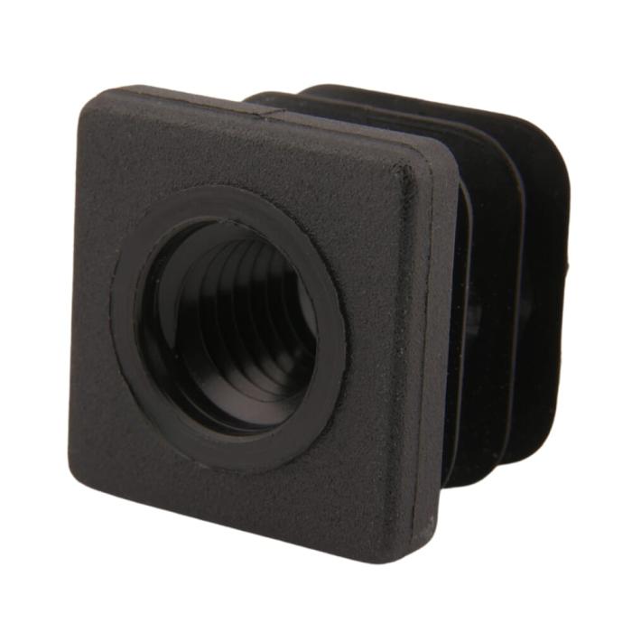 Zátky se závitem 25x25 / M12x14,5, PA, černá