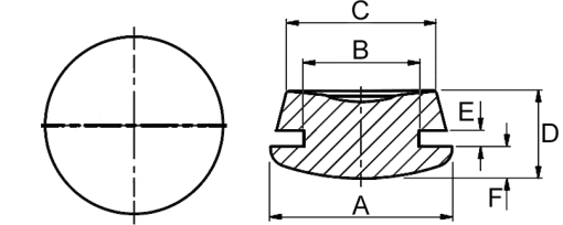 Výkres - Nožičky přístrojové 15,4/9,8/12,7/1,6/2,7, PVC, černá